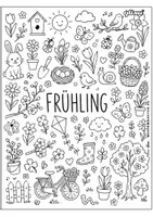 Vorschau - Arbeitsblätter - JAHRESZEITEN DOODLES - qlixu - Seite 1