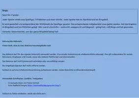 Vorschau - Spiele - Bingo Volle Stunde 2. Tageshälfte - Seite 1