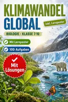 Vorschau - Arbeitsblätter - Klimawandel global Biologie Klasse 7-10 PLUS Lernposter - Deckblatt