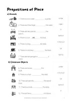 Vorschau - Arbeitsblätter - PREPOSITIONS OF PLACE · Worksheets · Englisch 5. Klasse - Seite 3