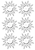 Vorschau - Mal- und Bastelvorlagen - Sommerferien Sonne - Geschenk zum Zeugnis - - Seite 2