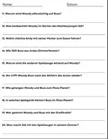 Vorschau - Stundenentwürfe - Film: "Toy Story 1 - (1995)" Fragen + Aktivitäten Rätsel + und Antworten. - Seite 2