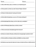 Vorschau - Stundenentwürfe - Film: "Toy Story 1 - (1995)" Fragen + Aktivitäten Rätsel + und Antworten. - Seite 3
