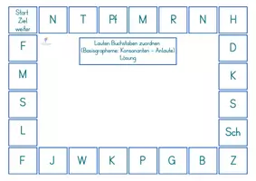 Vorschau - Spiele - Anfangsunterricht - Basisgrapheme - Laut-Buchstaben-Zuordnung - Klasse 1-2 - Spiel Bingo - Seite 3
