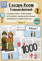 Vorschau - Arbeitsblätter - Escape Room: Das Tausenderbuch (Klasse 3) - Deckblatt