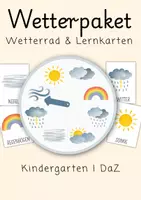 Vorschau - Spiele - Wetter Lernpaket | Lernkarten Wetterrad | DaZ Kindergarten Vorschule - Deckblatt