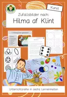 Vorschau - Unterrichtsreihen - Zufallskunst nach Hilma af Klint (Kunst Grundschule Klasse 3-4) - Deckblatt