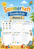 Vorschau - Unterrichtsreihen - Sommerheft Grundschule Klasse 2 | Kreatives Ferienheft - Deckblatt