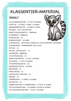 Vorschau - Arbeitsblätter - Klassentier Materialpaket "Katta" / Kattaklasse (inkl. Clipart!) - Seite 1