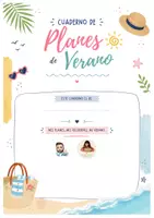 Vista previa - Hojas de trabajo - CUADERNO: PLANES DE VERANO - Portada