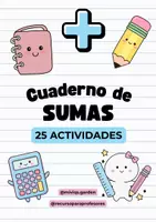 Vista previa - Hojas de trabajo - Cuaderno de Sumas (25 actividades) - Portada