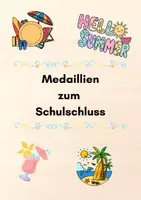 Vorschau - Anderer Materialtyp - 40 Medaillen zum Schuljahresende | Lustige Auszeichnungen für die Grundschule - Deckblatt
