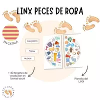 Vista previa - Tarjetas / Manipulativos - LINX PECES DE ROBA (CATALÀ) - petjadescreatives - Portada