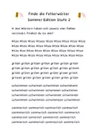 Vorschau - Arbeitsblätter - Wachsendes Sommerpaket Grundschule: Lesetraining, Wortarten & Rätsel - Seite 3