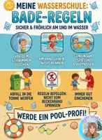 Vorschau - Arbeitsblätter - Werde ein Pool - Profi! Für einen sicheren Ausflug in das Schwimmbad - Deckblatt