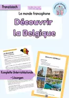 Vorschau - Unterrichtsreihen - Découvrir la Belgique | Le monde francophone - Deckblatt