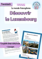Vorschau - Unterrichtsreihen - Découvrir le Luxembourg | Le monde francophone - Deckblatt