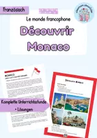 Vorschau - Unterrichtsreihen - Découvrir Monaco | Le monde francophone - Deckblatt