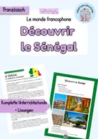 Vorschau - Unterrichtsreihen - Découvrir le Sénégal | Le monde francophone - Deckblatt