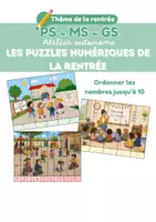 Aperçu - Jeux - Les puzzles numériques de la rentrée – Ordonner les nombres de 1 à 10 | PS • MS • GS | Atelier autonome - Page de couverture