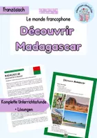 Vorschau - Unterrichtsreihen - Découvrir Madagascar | Le monde francophone - Deckblatt