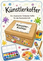 Vorschau - selbst erstellte Cliparts/Grafiken - Künstlerkoffer im Kunstunterricht: Ritual Künstlerbegegnung - Deckblatt