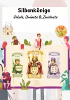 Vorschau - Arbeitsblätter - Silbenkönige – Vokale, Umlaute & Zwielaute - Deckblatt