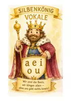 Vorschau - Arbeitsblätter - Silbenkönige – Vokale, Umlaute & Zwielaute - Seite 1