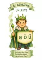 Vorschau - Arbeitsblätter - Silbenkönige – Vokale, Umlaute & Zwielaute - Seite 3