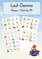 Vorschau - Arbeitsblätter - Erstlesen, 3 Lesedominos und 50 Lesekarten - Seite 1