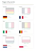 Vorschau - Arbeitsblätter - XXL - Flaggen Bundle - Deckblatt