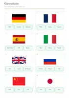 Vorschau - Spiele - Flaggen-Klammerkarten - Selbstkontrolle - Seite 1