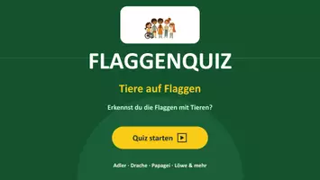 Vorschau - Quiz - Flaggenquiz Tiere auf Flaggen - Interaktiv - Seite 1