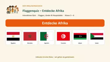 Vorschau - Quiz - Flaggenquiz Afrika - Interaktiv - Deckblatt