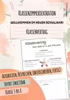 Vorschau - Poster - Klassenvertrag | Klassenregeln umsetzen | Klassengemeinschaft stärken - Deckblatt