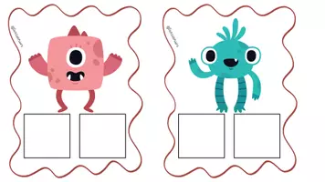 Vorschau - Spiele - Silbenlesen mit Monsterchen - Freiarbeit Klasse 1 - Seite 1