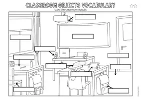 Vorschau - Arbeitsblätter - Classroom Objects Vocabulary Worksheets– 2-fach differenziert | Passend zu More! 1 - Seite 2