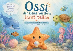 Vorschau - Bildkarten - Kamishibai Teilen lernen Kindergarten | Ossi der kleine Seestern | Bildkartengeschichte Gefühle Freundschaft Kita - Seite 2