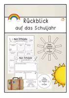 Vorschau - Arbeitsblätter - Rückblick auf das Schuljahr - Deckblatt