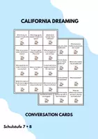 Vorschau - Aufgabenkarten - Conversation Cards California Dreaming (More 3 Unit 11) - Deckblatt