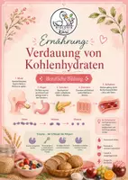 Vorschau - Arbeitsblätter - Ernährung: Verdauung von Kohlenhydraten mit Lösung - Deckblatt