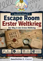Vorschau - Stationenlernen - Erster Weltkrieg | Escape Room - Deckblatt