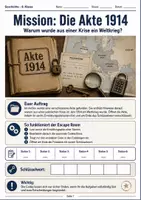 Vorschau - Stationenlernen - Erster Weltkrieg | Escape Room - Seite 1