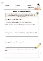 Vorschau - Arbeitsblätter - Schuljahresreflexion 5. Klasse (differenziert) - Seite 3