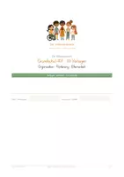 Vorschau - Anderer Materialtyp - Grundschule - Vorlagen für Organisation, Förderung & Elternarbeit - Deckblatt