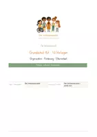 Vorschau - Anderer Materialtyp - Grundschule - Vorlagen für Organisation, Förderung & Elternarbeit - Seite 1