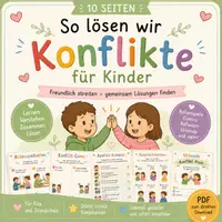 Vorschau - Poster - So lösen wir Konflikte – Lernset für Kinder - Deckblatt