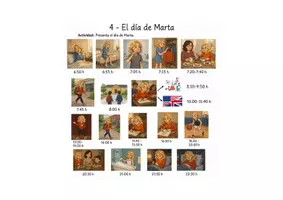 Vorschau - Arbeitsblätter - Describir el día de alguien - 13 opciones - Seite 3