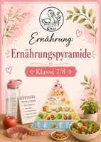 Vorschau - Arbeitsblätter - Ernährung: Ernährungspyramide (mit Lösung) - Deckblatt