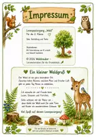 Vorschau - Mal- und Bastelvorlagen - Lesespaziergang Thema: Wald und Tiere - Seite 2
